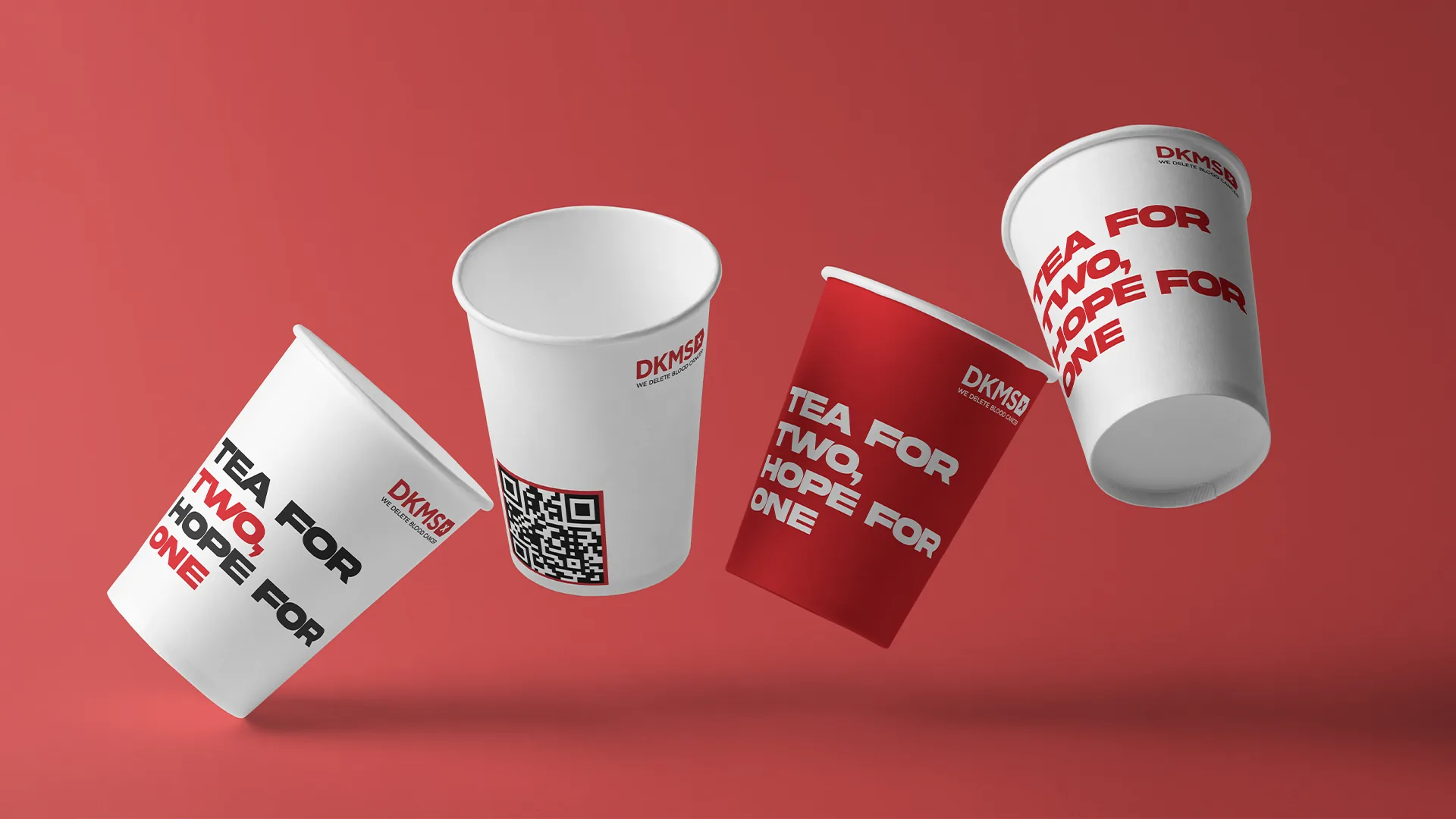 Designed chai cups used as the campaign medium
